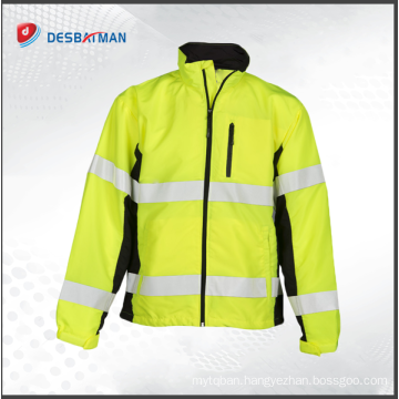 China Professional safety reflective waterproof jacket 3m refletive tape raincoat for motorcycle riders